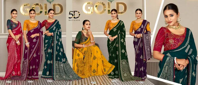 Ojasvi By 5D Designer Jacquard Brasso Sarees Wholesale Online